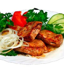 Шашлык из филе бедра индейки